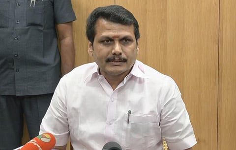 சென்னையில் செய்தியாளர்களைச் சந்தித்த  அமைச்சர் செந்தில்பாலாஜி