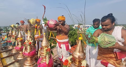 அரியலூர் - ஆலந்துறையார் திருக்கோயில் அஷ்டபந்தன மகா கும்பாபிஷேகம்: திரளான பக்தர்கள் சுவாமி தரிசனம்