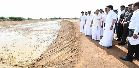 தூர்வாரும் பணிகளை ஆய்வு செய்த முதல்வர் ஸ்டாலின்