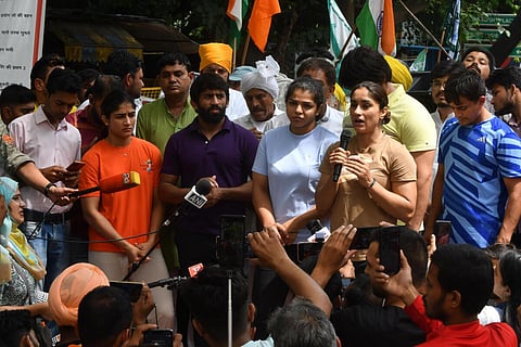 பிரச்சினைக்கு தீர்வு கிடைத்தால் மட்டுமே ஆசிய விளையாட்டு போட்டியில் பங்கேற்போம் - சாக்‌ஷி மாலிக் உறுதி