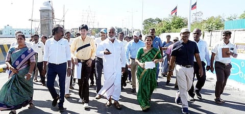 அமைச்சர் சேகர்பாபு ஆய்வு