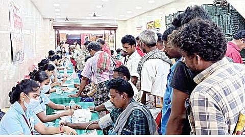 பங்காரு அடிகளார் 83-வது பிறந்தநாள் விழாவை முன்னிட்டு கோயம்பேட்டில் இலவச மருத்துவ முகாம்