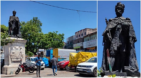 பார்க்கிங் ஏரியாவாக மாறிப்போன ஜார்ஜ் சிலைக்குப் பின்னால் ‘சென்னை வரலாறு’!