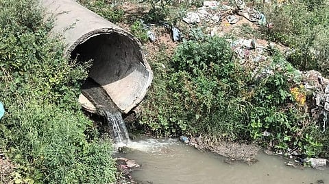 வைகை ஆற்றில் ஓடும் கழிவுநீரால் துர்நாற்றம்: மானாமதுரை மக்கள் வேதனை
