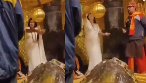 கேதார்நாத்தில் சிவலிங்கம் மீது ரூபாய் நோட்டுகளை தூவிய பெண்: கோயில் நிர்வாகம் போலீஸில் புகார்