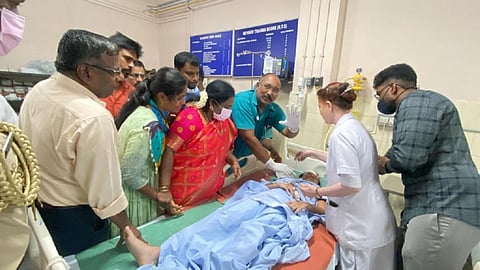 புதுச்சேரியில் தனியார் பேருந்து - ஆட்டோ மோதி விபத்து: 8 பள்ளிச் சிறுமிகள் காயம்