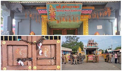 சீல் வைக்கப்பட்ட திரவுபதி அம்மன் கோயில் | கோப்புப்படம்