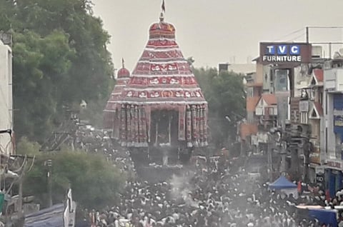 சிதம்பரம் நடராஜர் கோவில் தேரோட்டத் திருவிழா கோலாகலம் - பல்லாயிரக்கணக்கில் பக்தர்கள் பங்கேற்பு