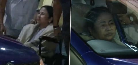 மோசமான வானிலை காரணமாக ஹெலிகாப்டர் தரையிறக்கம் - காயத்தால் மம்தா பானர்ஜிக்கு சிகிச்சை