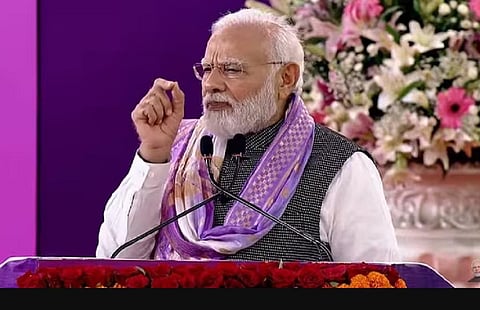 டெல்லி பல்கலைக்கழக நூற்றாண்டு விழாவில் பிரதமர் நரேந்திர மோடி.