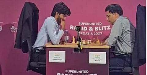 கிராண்ட் செஸ் டூர் - ஆனந்தை வீழ்த்தினார் குகேஷ்