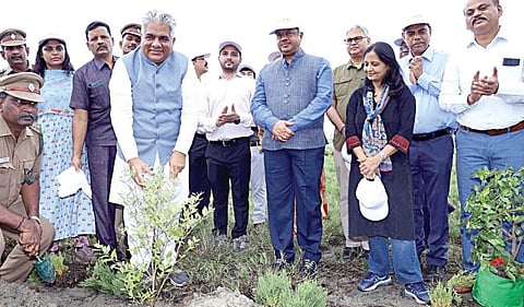 கோவளம் கடற்கரையில் அலையாத்தி காடுகளை உருவாக்கும் திட்டம்: மரக்கன்றுகள் நடும் பணியை மத்திய அமைச்சர் தொடங்கி வைத்தார்