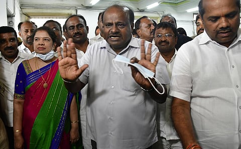 காங். கூட்டணியில் மஜத இணையவில்லை: முன்னாள் முதல்வர் குமாரசாமி திட்டவட்டம்