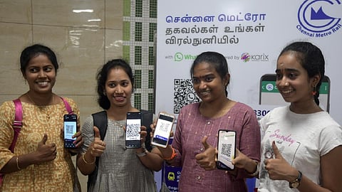 வாட்ஸ்-அப் மூலமாக சென்னை மெட்ரோ ரயில் டிக்கெட் எடுக்கும் முறை - 2 மாதத்தில் 1.85 லட்சம் பேர் பயன்