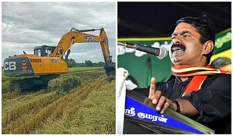 நெய்வேலியில் நிலங்களைப் பறித்துக் கொடுக்க அரசு முனைப்புக் காட்டுவது பச்சைத் துரோகம்: சீமான் காட்டம்