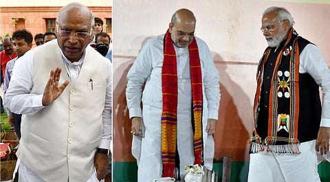 கார்கே, அமித் ஷா, மோடி | கோப்புப் படங்கள்
