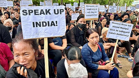 மணிப்பூர் மக்களின் போராட்டம் - கோப்புப் படம்