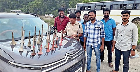அதிக ஒலி, பாரம் ஏற்றிய வாகனங்களுக்கு ரூ.3 லட்சம் அபராதம் @ காஞ்சிபுரம்