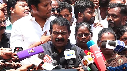 சீமான் செய்தியாளர் சந்திப்பு