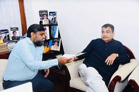 தொப்பூர் தேசிய இருவழி நெடுஞ்சாலையில் சுங்கச் சாவடிக்கு எதிர்ப்பு: மத்திய அமைச்சர் கட்கரியுடன் திமுக எம்.பி. செந்தில்குமார் சந்திப்பு