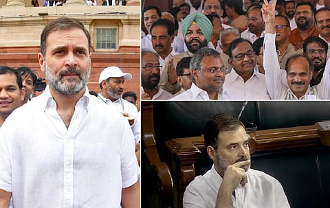 4 மாதங்களுக்குப் பின் நாடாளுமன்றம் வந்த ராகுல் காந்தி - ‘ஜிந்தாபாத்’ முழங்கி வரவேற்ற ‘இண்டியா’ எம்.பி.க்கள் 