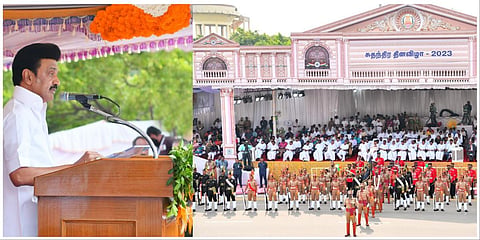 77-வது சுதந்திர தின உரையாற்றும் முதல்வர் ஸ்டாலின்