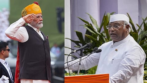 பிரதமர் மோடி, காங்கிரஸ் தலைவர் மல்லிகார்ஜுன கார்கே