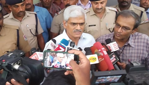 மதுரையில் செய்தியாளர்களைச் சந்தித்த தெற்கு வட்ட ரயில்வே பாதுகாப்பு ஆணையர் சவுத்ரி