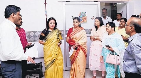 அரசுப் பள்ளியில் முதல்வரின் காலை உணவு திட்டம்: தெலங்கானா அதிகாரிகள் சென்னையில் ஆய்வு