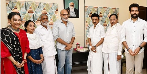 “உதயநிதியின் பேச்சாலும் துணிச்சலாலும் பெருமை கொள்கிறேன்” - நடிகர் சத்யராஜ்  