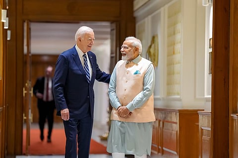"உங்களைப் பார்த்ததில் மகிழ்ச்சி மிஸ்டர் பிரைம் மினிஸ்டர்" - ஜோ பைடன் நெகிழ்ச்சி