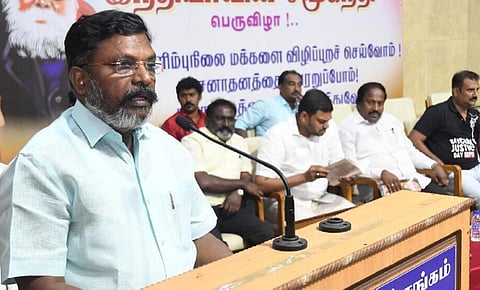 தொல்.திருமாவளவன் | கோப்புப் படம்