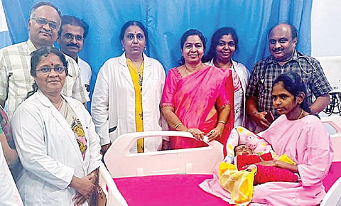 இந்தியாவில் முதல்முறை: ஆர்எஸ்ஆர்எம் மருத்துவமனையில் முழு இதய பிளாக் ஏற்பட்ட கர்ப்பிணிக்கு பேஸ்மேக்கர் கருவி பொருத்தி சிசேரியன்