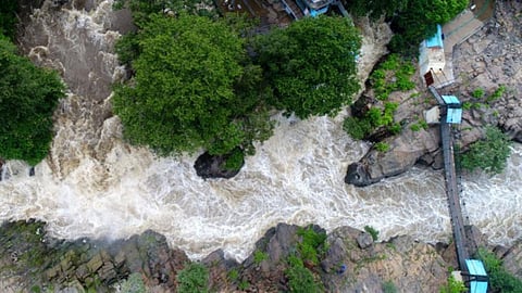 ஒகேனக்கல் ஆற்றில் நீர்வரத்து 6 ஆயிரம் கன அடியாக உயர்வு