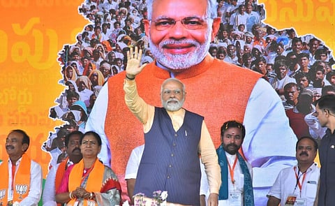 தெலங்கானாவில் பிரதமர் மோடி