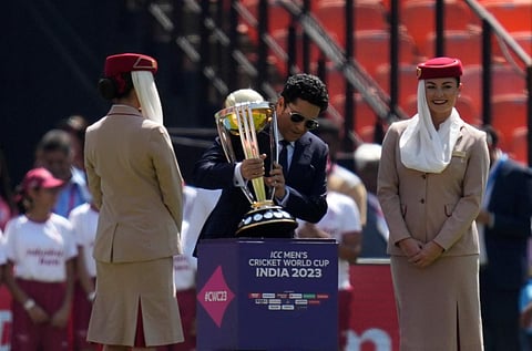 ODI WC 2023 | சச்சினை கவுரப்படுத்தியது ஐசிசி - தொடங்கியது உலகக் கோப்பை கிரிக்கெட் தொடர்!
