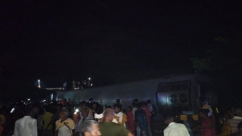 ரயில் விபத்து நிகழ்ந்த இடம்