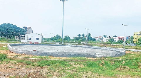 பெருந்திட்ட வளாக பூங்காவின் தற்போதைய நிலை.