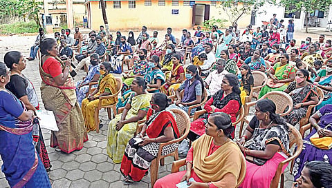 சென்னையில் பள்ளி ஒன்றில் நடைபெற்ற பள்ளி மேலாண்மை கூட்டம்.
கோப்புப் படம்