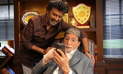 ‘ரஜினி 170’ படப்பிடிப்பில் ரஜினிகாந்துடன் அமிதாப் பச்சன்: வைரலாகும் புகைப்படம்