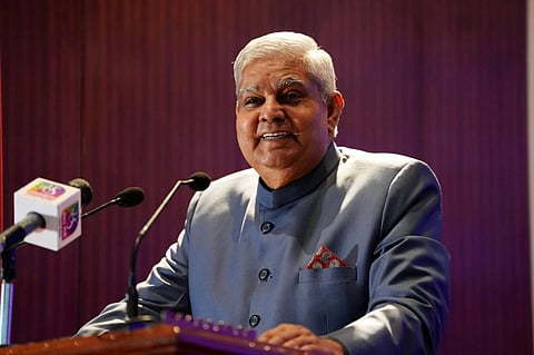 நிகழ்ச்சியில் உரையாற்றிய குடியரசுத் துணைத் தலைவர் ஜக்தீப் தன்கர்
