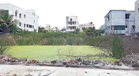 மடிப்பாக்கம் ராம்நகர் மற்றும் சதாசிவ நகர் பகுதிகளில் உள்ள காலிமனைகளில் தேங்கியிருக்கும் கழிவுநீர், குப்பை. | 
படங்கள்: எம்.முத்துகணேஷ்