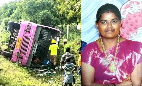 சாத்தூர் | அரசுப் பேருந்து கவிழ்ந்ததில் பெண் பயணி ஒருவர் உயிரிழப்பு: 10க்கும் மேற்பட்டோர் காயம்
