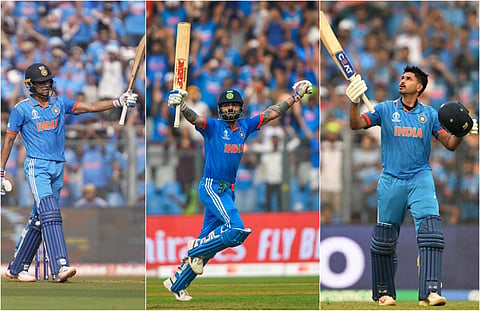 ODI WC 2023 | கோலி, ஸ்ரேயஸ் அபார சதம்: அரையிறுதியில் நியூஸி.க்கு 398 ரன்கள் இலக்கு