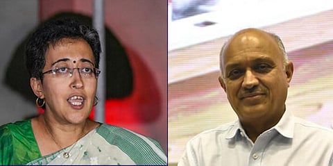 டெல்லி அமைச்சர் அதிஷி, டெல்லி தலைமைச் செயலாளர் நரேஷ் குமார்