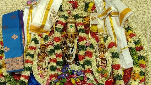 திருக்கல்யாணத்தில் சுப்பிரமணியசுவாமி வள்ளி தேவசேனாவுடன் திருக்கல்யாண அலங்காரத்தில் அருள்பாலித்தார்.