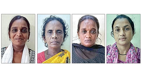 குழந்தையின் தாய் முத்துசுடலி மற்றும் ராஜேஸ்வரி, ரேவதி, அசினா.﻿﻿