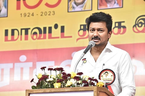 “நீட் தேர்வினை ரத்து செய்ய உண்மையாக குரல் கொடுத்து வருகிறோம்” - உதயநிதி பேச்சு