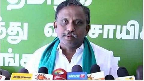 தமிழ்நாடு அனைத்து விவசாயிகள் சங்கங்களின் போராட்டக்குழு தலைமை ஒருங்கிணைப்பாளர்  பி.ஆர்.பாண்டியன்