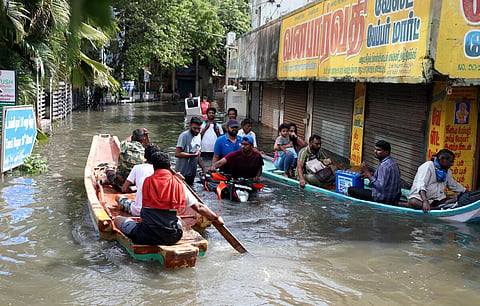 சென்னை வெள்ளம் | படம்: அகிலா ஈஸ்வரன்